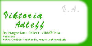 viktoria adleff business card